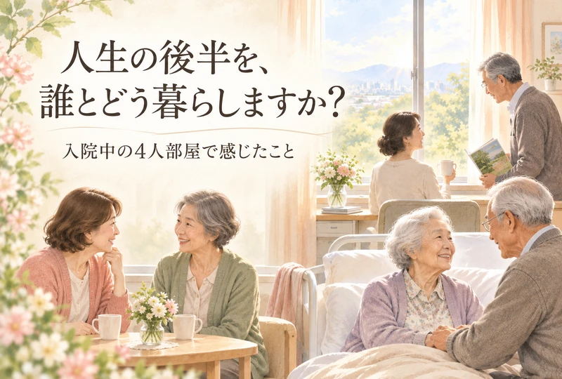 画像7152：人生の後半を、誰とどう暮らしますか？―入院中の4人部屋で感じたこと