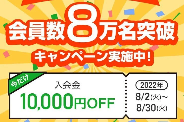 8万人突破キャンペーン
